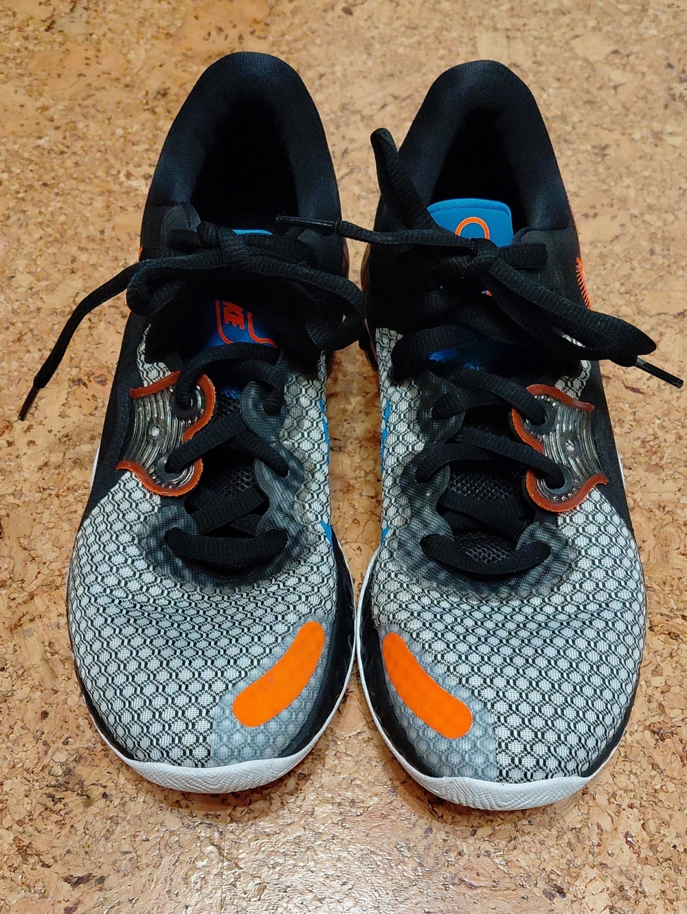 Nike Men's Black/Orange Renew Elevate 2 Basketball Shoes Size 9.5 CW3406-003